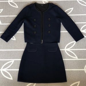 Theory 2-Piece Knit Mini Skirt Suit